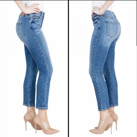 Level 99 high rise skinny ankle cigarette jeans in nostalgic wash. Size 10/30 - Picture 3 of 13